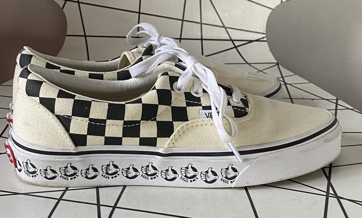Checkerboard Trainer Lacing Patterns VANS Era BMX Checkerboard