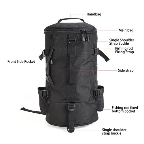 Outdoo Large Capacity Backpack CUBE Fishing Bags Shoulder Crossbody Rucksack - Picture 2 of 12