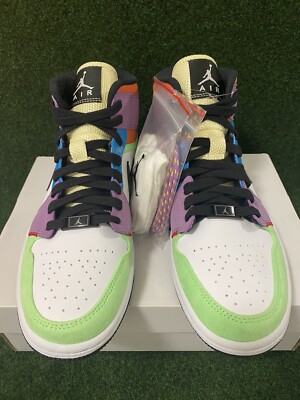 nike air jordan 1 mid lightbulb multicolor