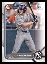 2022 Bowman Draft Anthony Hall #BD-97 FBC New York Yankees