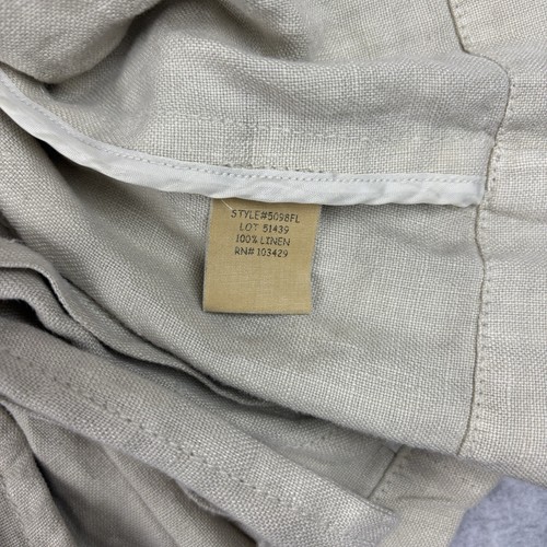 Fillmore California Women’s Linen Collared Belted Short Sleeve Jacket Size Small - Picture 7 of 9