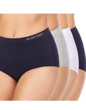 Ellen Tracy Essentials Women's Seamless Briefs, 4 Pack New Size S 5 