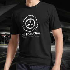 SCP Foundation Logo Active T-Shirt Funny Size S to 5XL