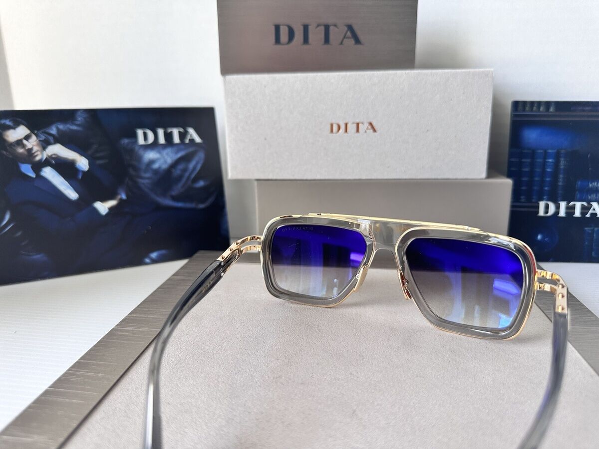 DITA Sunglasses LXN-EVO DTS403-A-02 Crystal Grey White Gold DITA Sunglasses LXN-EVO DTS403-A-02 Crystal Grey White Gold