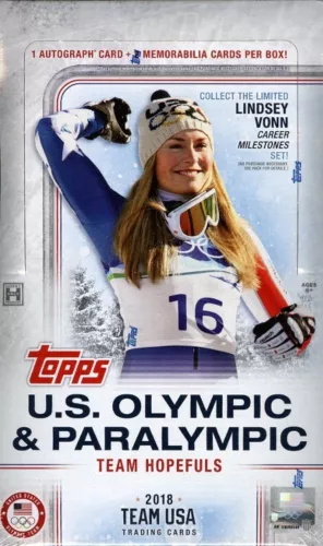 2018 TOPPS US OLYMPICS & PARALYMPIC HOPEFULS HOBBY BOX BLOWOUT CARDS