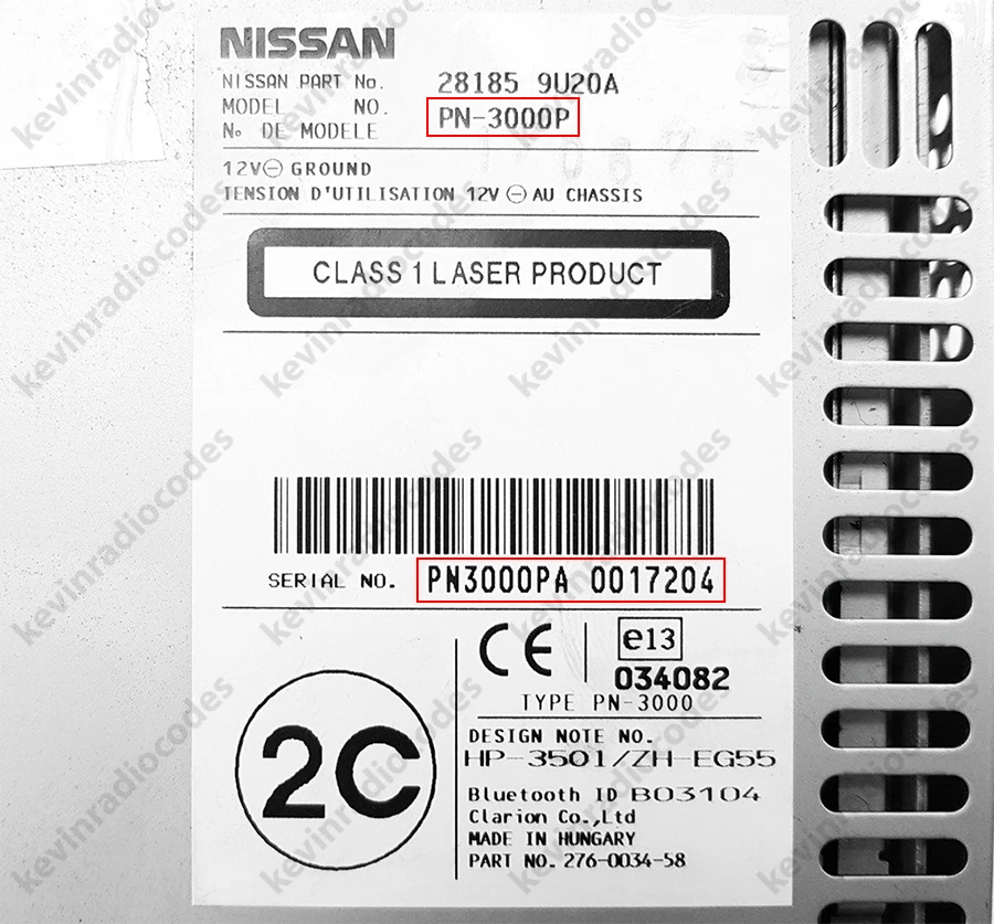 ✅NISSAN RADIO DEKODIEREN PIN CODE JUKE MICRA NAVARA NOTE NV200 QASHQAI X-TRAIL✅ - Bild 3 von 4