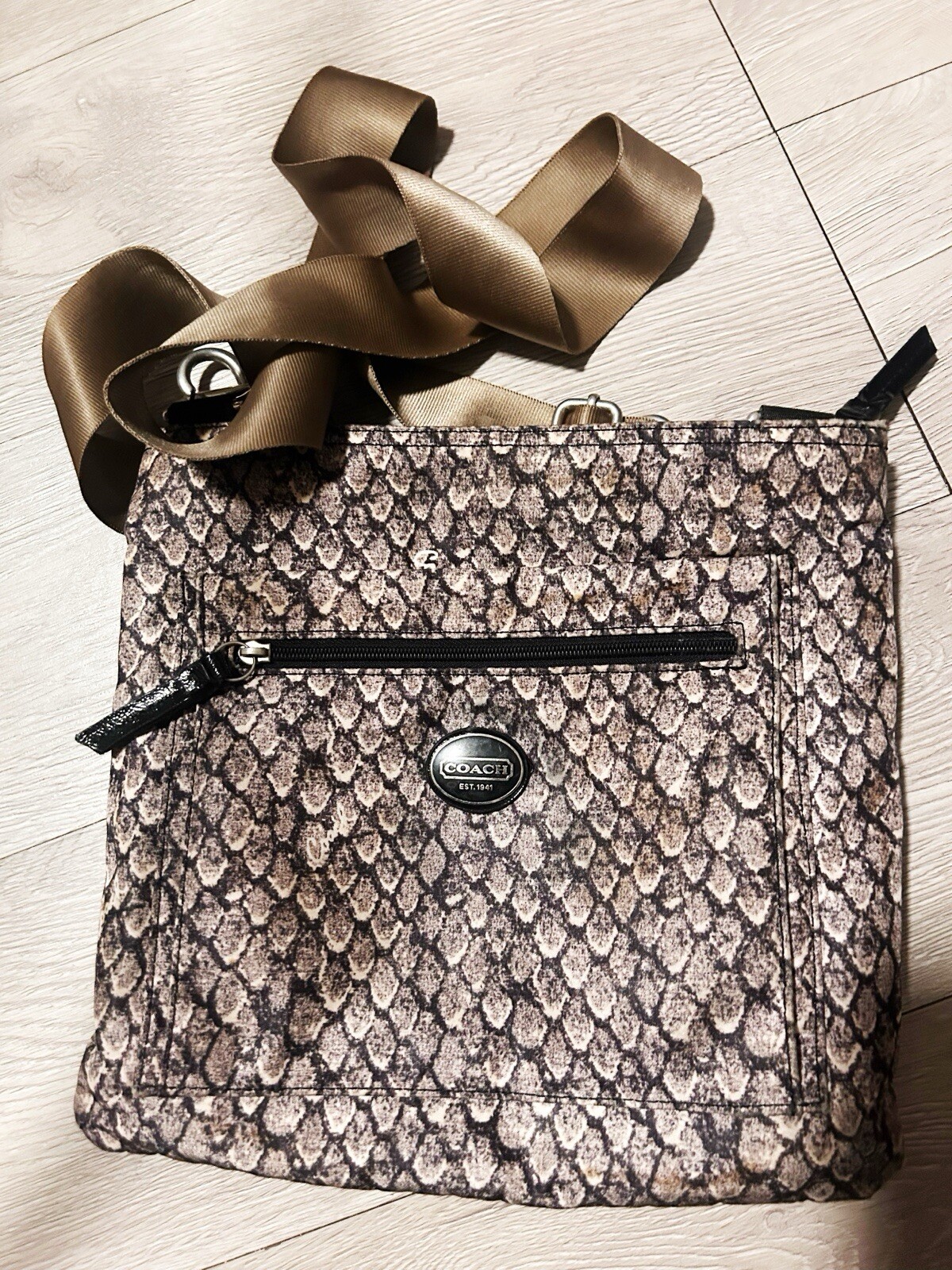 Coach Brown Leather Crossbody Shoulder Bag for Women H1369-F77481