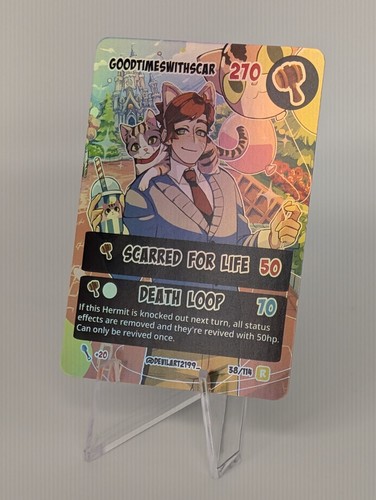 S12E GoodTimes WithScar Holo/Foil Rare Hermitcraft TCG MINECRAFT Creo Spring 2024