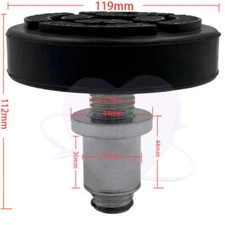 35mm Car Lift Round Tray with Rubber Pads Peg Screw-up Pads