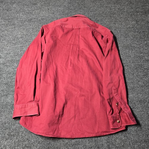 Vintage Nautica Shirt Mens Medium Button Down Red Boat Long Sleeve - Bild 2 von 5