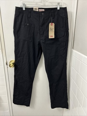 Levis 541 Cargo Pants Mens Sz 31x30 Black Athletic Tapered Pockets White Tab
