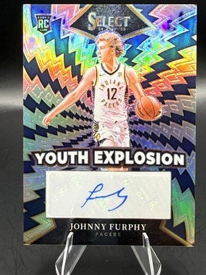 Johnny Furphy 2024-25 Panini Select #YE-FUR Youth Explosion AU Pacers