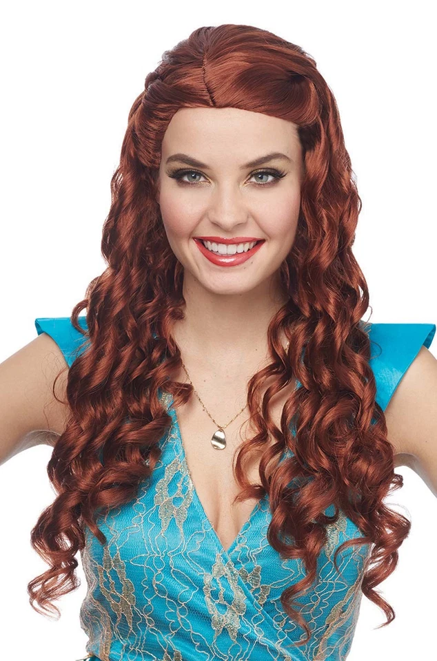Peruca fantasia princesa renascentista medieval - Imagem 3 de 3