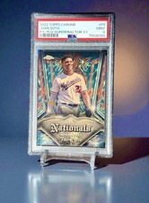 Juan Soto Superfractor 1/1 2022 Chrome Pinstripe Refractor Gold Sparkle Non Auto