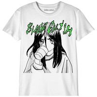 Unisex T-Shirt Billie Eilish Kinder 8 Jahre Weiß Baumwolle Artikel-Nr.