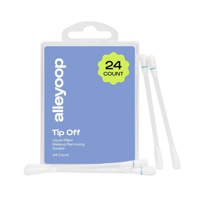 Cotton Swabs for Makeup, Tip off Liquid-Filled Makeup Removing Swabs (24 Count, 