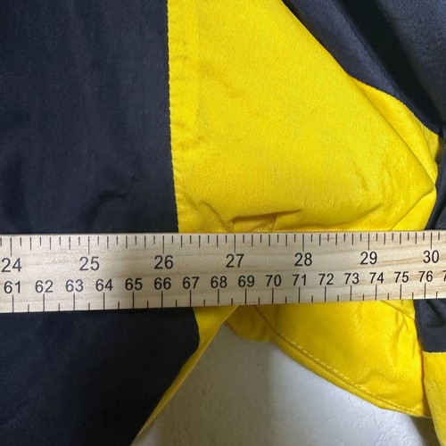 VTG Precision Mountaineering Snowboard Jacket Parka Hooded Men XL Yellow Black - Picture 5 of 17
