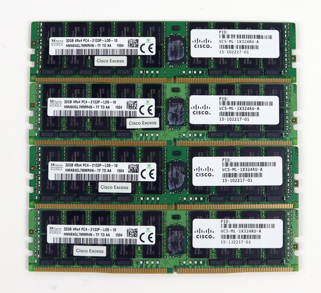 Hynix 128GB (4x32GB) HMA84GL7MMR4N-TF PC4-2133P DDR4 ECC LRDIMM Server Memory. Available Now for $469.99