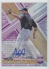 2019 Panini Elite Extra Edition Aspirations Purple 58/100 Sandy Gaston Auto 0c2