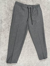 Moncler Pants Mens 34 Gray Pantalone Sportivo Cashmere Blend Joggers Trousers