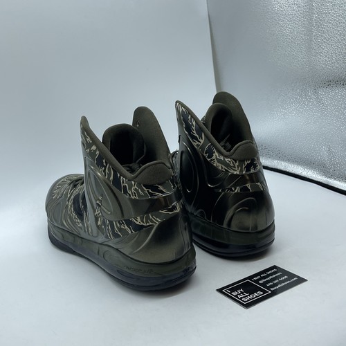 Size 13 - Nike Air Max Hyperposite Tiger Camo Green Black Leather (524862-300) - Picture 4 of 8