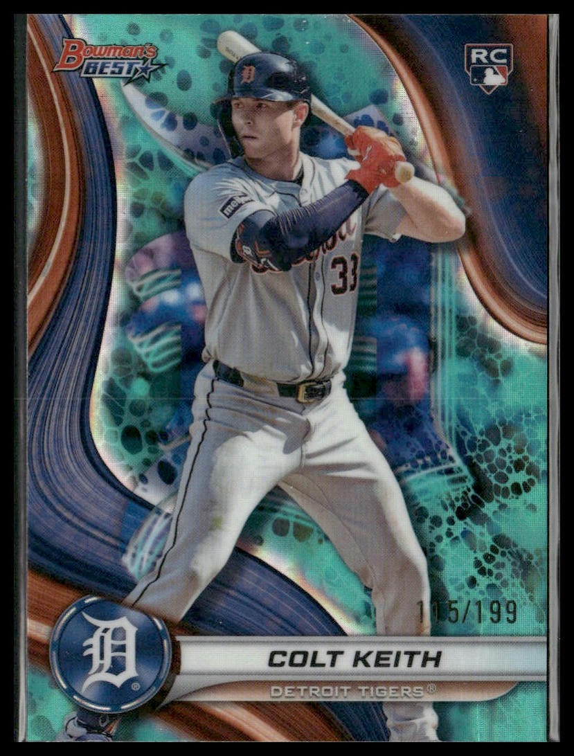 2024 Bowman's Best #28 Colt Keith Aqua Lava Refractors #/199