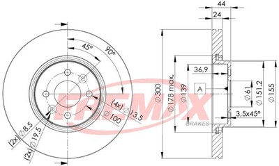 Bremsscheiben RENAULT SCÉNIC II 2.0 BD-7897 (1Set-1Stück)