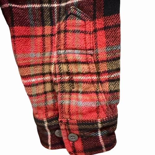 L.L. Bean Signature Herren Slim Fit Rot Kariert Baumwolle Sämisch Button Down Hemd L - Bild 10 von 15