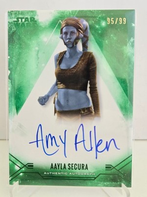 Topps Star Wars 2025 Smugglers Outpost /SSA-AMY Aayla Secura/99 Green