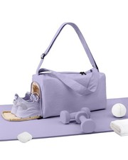 Small Gym Bag for Women with Shoes Compartment, Stylish Duffle Travel Bag for...