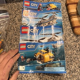 LEGO CITY: Deep Sea Helicopter (60093) - 100% complete with Minifigures