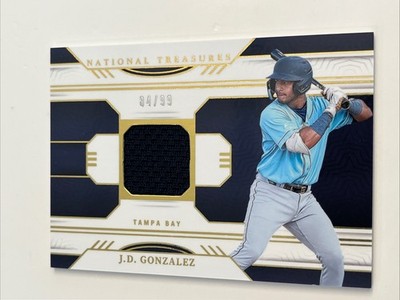 2024 Panini National Treasures J.D. Gonzalez Patch /99 #GGS-JG Rays