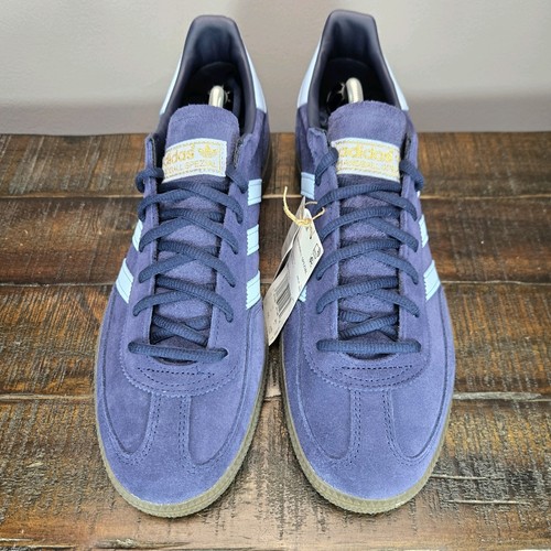 adidas Originals Handball Spezial Mens Size 10 Navy Gum Casual Shoes BD7633 - Picture 2 of 12