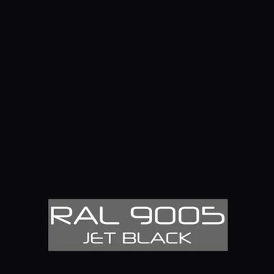 RAL Code 9005 Semi Gloss Black 1kg Powder Coating.
