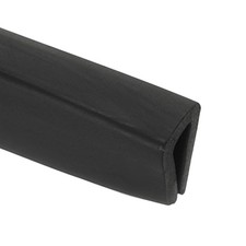 PATIKIL 1/3" 13FT Rubber Edge Trim, Flexible U Channel Edge Guard Protector f...