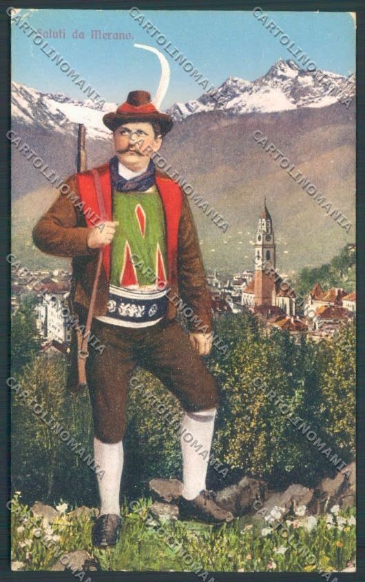 Bolzano Merano Costumi cartolina ZT9182
