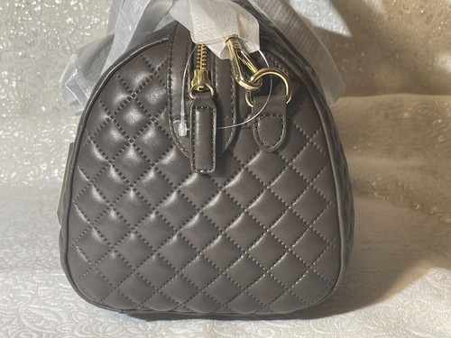 NEW Talbots Quilted Doctor Bag/Satchel | Cross Body Strap | Brown - Picture 6 of 10