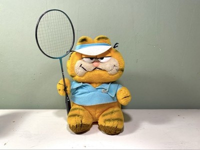 Garfield Badminton Vintage Plüschtier Stofftier 80er | Dakin Sammel Figur 1981