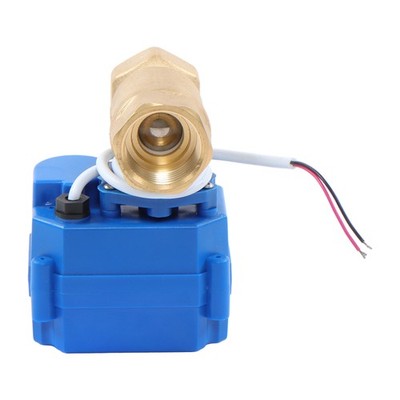 Motorized Ball Valve 3/4'' Brass Standard Port 9-24V AC/DC NC Auto Return
