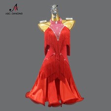 Girls Dance Dress Latin Skirt Party Costume Stage Outfits Dancewear Suit