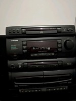 SAMSUNG MIDI HI FI SYSTEM MODEL SCM -7450 RECORD PLAYER,CASSETTE TAPE, CD+RADIO