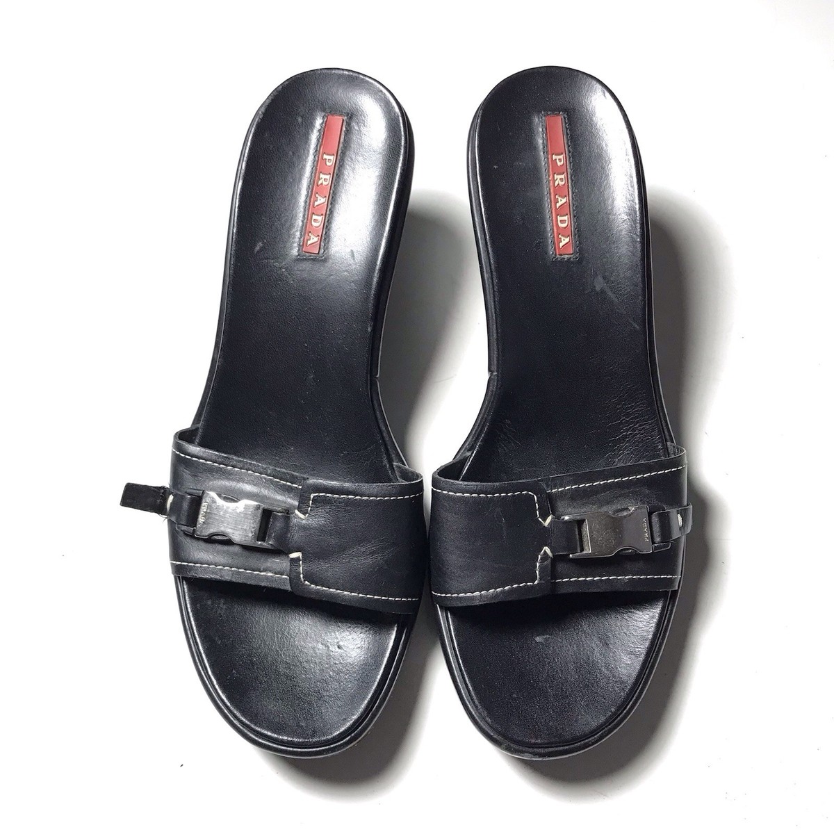 PRADA vitege archive y2k バック Authentic Prada Y2k Archive Vintage Leather Shoulder Bag