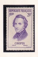 🦬Timbre France N°1086 Neuf ** Frédéric Chopin 1956 - MNH**🦬