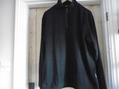 NEU NETZ 64 1/4 REISSVERSCHLUSS FLEECE ~ GRÖSSE ~ M ~ 46'' BRUSTUMFANG ~ FARBE ~ SCHWARZ ~ AUSVERKAUF!