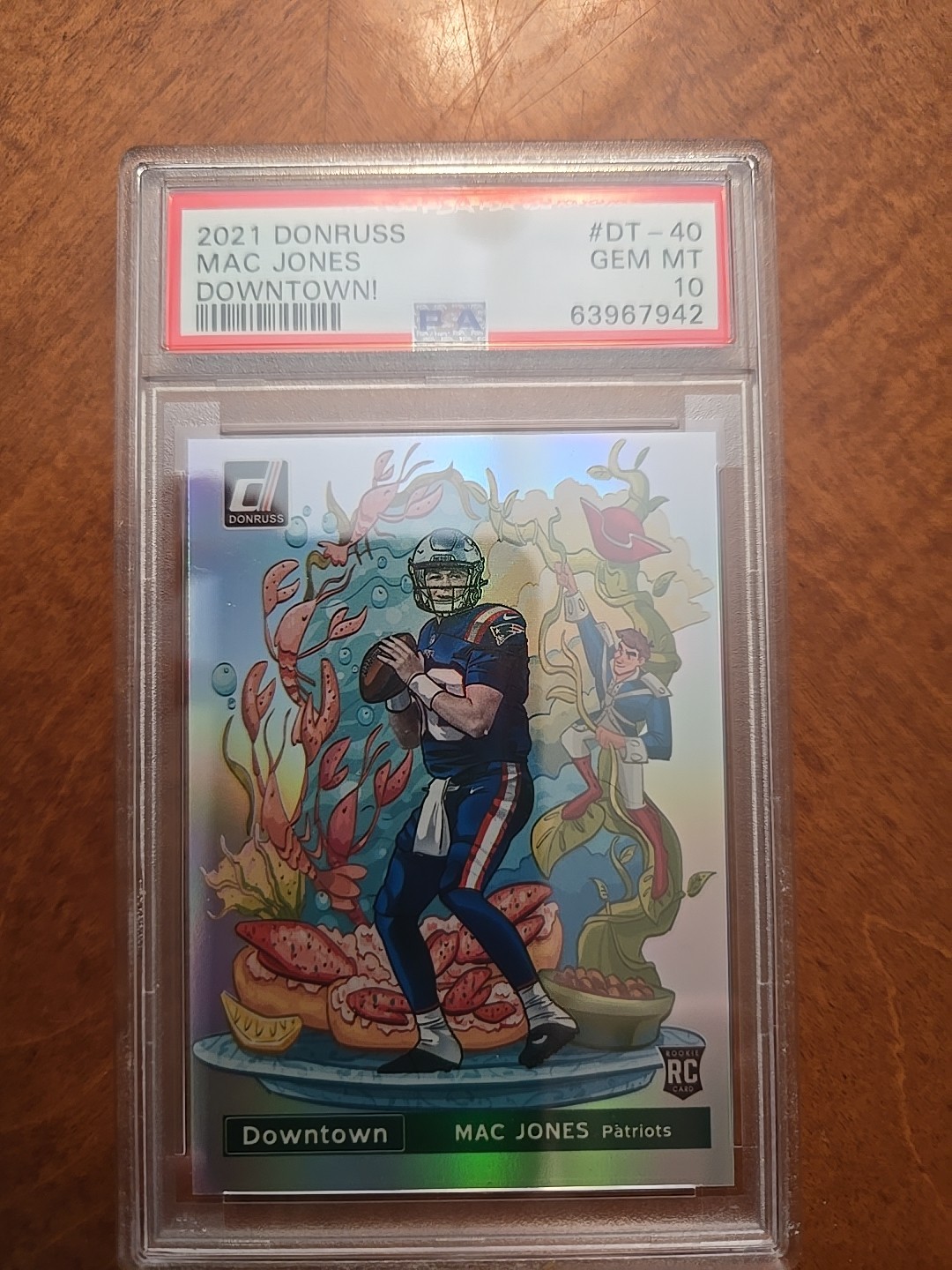 Mac Jones Panini Donruss Downtown #DT40 Base