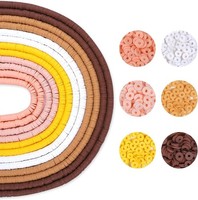 Heishi Perlen Set 4200 Bunte 6Mm Tonperlen FüR Schmuck Diy Halskette Armband