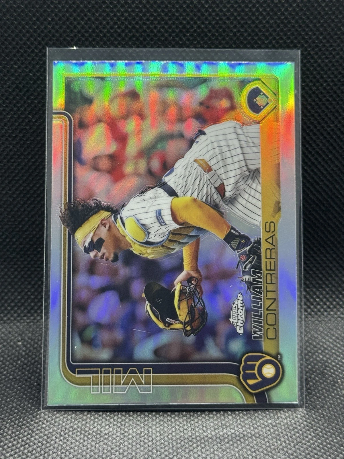 2025 Topps Chrome MLB - Refractor - #25 William Contreras - Milwaukee Brewers