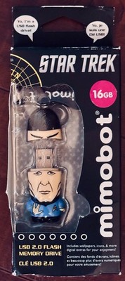 Mimobot USB Flash Drive Star Trek Mr. Spock - Donated by Leonard Nimoy NIB