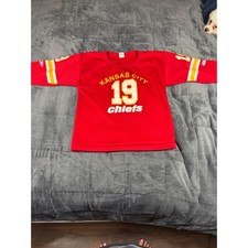 Vintage Hutch Kansas City Chiefs Jersey Red Number 19 USA Made Medium Womens