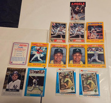 REGGIE JACKSON ~ 13 Card lot  ~ 1982 ~ NY Yankees ~ Oakland Athletics ~ Angels